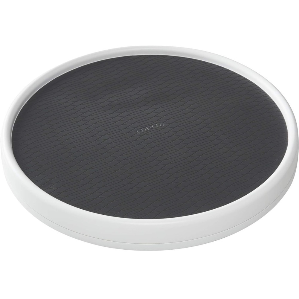 Copco Pro Non-Skid Pantry Cabinet Lazy Susan Turntable, 15-Inch, Charcoal